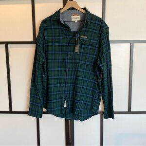Field & Stream Flannel long sleeve button down plaid shirt. Size XL. NWT